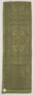 Silk Fragment, 16th century. Spain, 16th century. Damask: silk; average: 64.5 x 21 cm (25 3/8 x 8