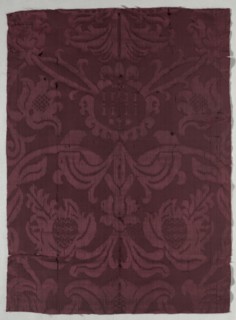Silk Fragment, late 1600s. Italy or Spain, late 17th century. Damask, silk; average: 70.2 x 51.3 cm