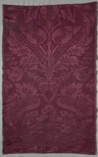 Length of Silk Damask, late 1600s. Italy, late 17th century. Damask, silk; average: 87.4 x 52.4 cm