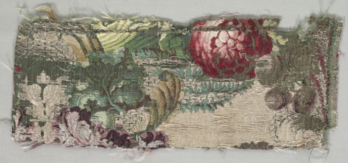 Length of Textile, 1700s. Italy, 18th century. Brocade; silk and metal; average: 83.3 x 53.7 cm (32