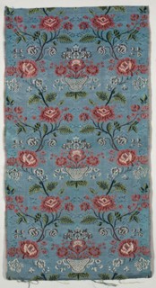 Length of Brocaded Silk, 1700s. Italy, 18th century. Lampas weave, brocaded; silk; average: 101 x
