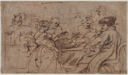 The Feast of Herod (recto) Tomyris with the Head of Cyrus (verso), c. 1637-1638. Peter Paul Rubens