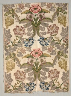Length of Brocade Textile, 18th century. France or Spain, 18th century. Plain compound cloth,