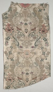 Silk Brocade, early 18th century. France or Spain, early 18th century. Plain cloth, brocaded; silk