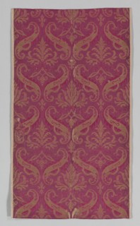 Length of Textile, 1500s. Italy or Spain, 16th century. Brocade; silk, linen, and metal; average: