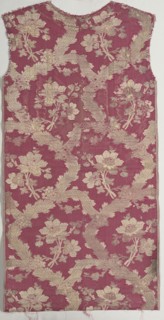 Fragment of Brocaded Silk, 18th century. Spain, 18th century. Plain cloth, brocaded; silk and