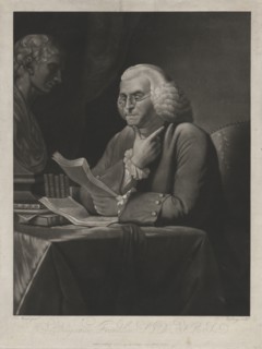 Benjamine Franklin, 1793. Edward Savage (American, 1761-1817). Mezzotint with line engraving