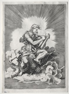 The Four Evangelists:  St. John, c. 1518. Italy, 16th century. Engraving