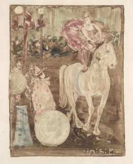 Bareback Rider, c. 1895. Maurice Prendergast (American, 1858-1924). Monotype