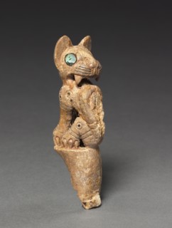 Handle of a Throwing Stick, c. 700-900. Peru, South Coast, Tiwanaku style, 400-1000. Bone; overall: