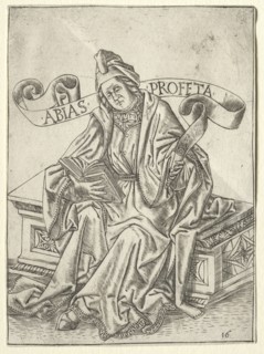 The Prophets:  Obadiah, c. 1470-1475. Attributed to Baccio Baldini (Italian, c. 1436-1487).
