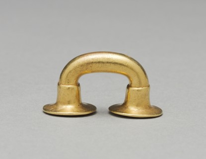Nose Ornament, c. 400-1000. Colombia, Sinú style, 5th-11th century. Hammered gold; overall: 2.1 x 4