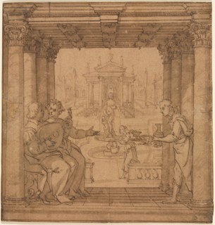 Illustration from Torquato Tasso's Gerusalemme Liberata, 1586-1590. Bernardo Castello (Italian,
