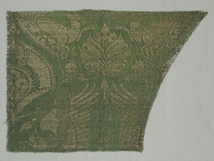 Exotic Gold-patterned Silk, 1360-1400. Italy, Venice, last third of 14th century. Silk, gold