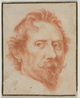 Copy of Van Dyck's Déodat Delmont, 1700s(?). Flanders, 18th century. Red chalk over traces of black
