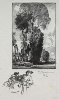 Le Bocage, 1909. Auguste Louis Lepère (French, 1849-1918). Lithograph