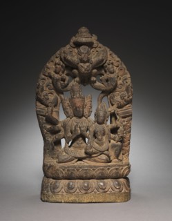 Tantric Form of Avalokiteshvara with Consort, 16th - 17th century. Nepal, 16th-17th century. Wood;
