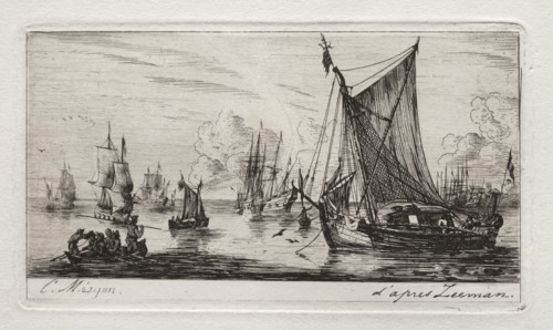 South Sea Fishers, 1850. Charles Meryon (French, 1821-1868). Etching