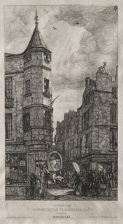 House with a Turret, No. 22 Street of the School of Medicine, 1861. Charles Meryon (French,
