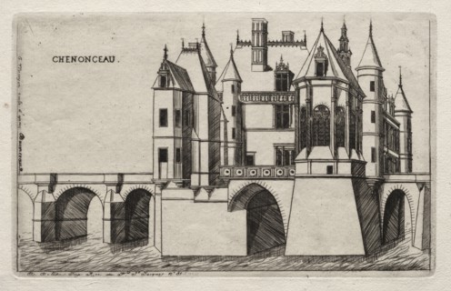 The Chateau of Chenonceau, 1856. Charles Meryon (French, 1821-1868). Etching