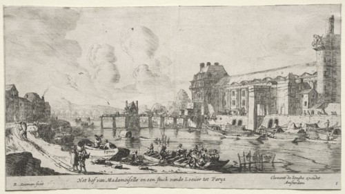 Views of Paris:  View of the Louvre and the Tuileries. Reinier Nooms (Dutch, c. 1623-1667). Etching