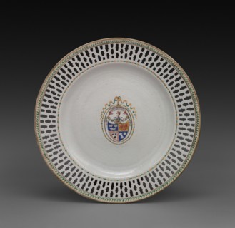 Plate, before 1785. China, Chinese Export, 18th century. Porcelain; diameter: 28.5 cm (11 1/4 in.).