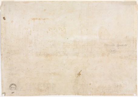 Three Sketches of Arches, 1782. Francesco Guardi (Italian, 1712-1793). Pen and brown ink; sheet: 25