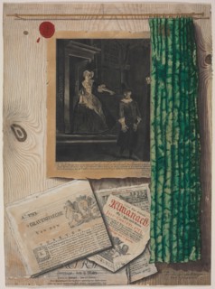 Trompe l'Oeil Still Life, c. 1754. Jacobus Cornelis Meyer (Dutch). Gouache, tempera? and