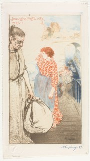Washerwomen, 1894. Auguste Louis Lepère (French, 1849-1918). Color softground etching and aquatint;