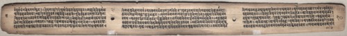 Leaf from Gandavyuha: text,  from Chapter 1, Verse 47 (verso), 1000-1100s. Eastern India, Pala
