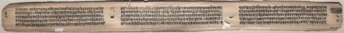 Leaf from Gandavyuha: text, from Chapter 10 Asha (verso), 1000-1100s. Eastern India, Pala period.