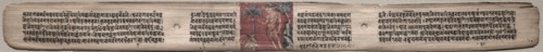 Leaf from Gandavyuha: Sudhana Addresses a Buck, from Chapter 10 Asha (recto); Leaf from Gandavyuha: