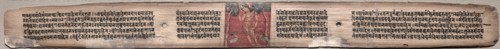 Leaf from Gandavyuha: Sudhana and Two Deer, from Chapter 3 Kalyanamitra Manjushri (recto),
