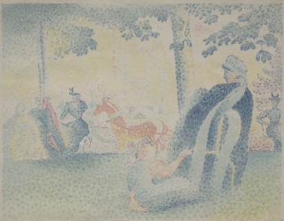 In the Park. Henri-Edmond Cross (French, 1856-1910). Color lithograph