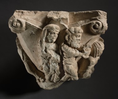 Fragment of a Capital with Scenes from Mary’s Infancy, early 1100s. Workshop of The Cathedral of