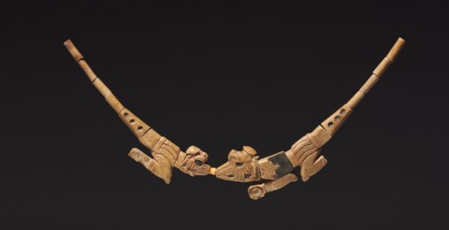 Necklace with Lizards, 550-800. Peru, Moche, 6th-9th Century. Stone; overall: 3.6 x 23.8 cm (1 7/16