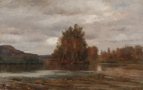 Gray Day on the Esopus, 1882. Jasper F. Cropsey (American, 1823-1900). Oil on canvas; unframed: 32