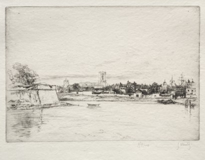 Le Petit St. Eloi, La Rochelle. Gustave Leheutre (French, 1861-1932). Etching and drypoint