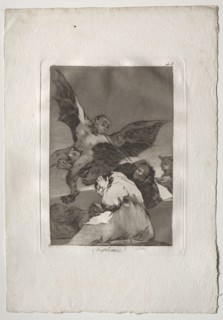 Ochenta Caprichos: Tale-Bearers-Blasts of Wind, 1793-1798. Francisco de Goya (Spanish, 1746-1828).
