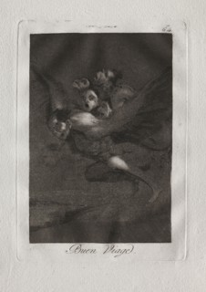 Ochenta Caprichos:  Bon Voyage, 1793-1798. Francisco de Goya (Spanish, 1746-1828). Etching and