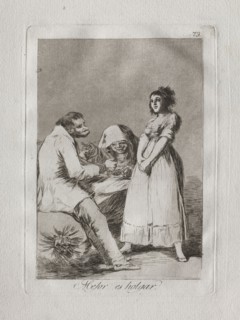 Ochenta Caprichos:  It is Better to be Lazy, 1793-1798. Francisco de Goya (Spanish, 1746-1828).