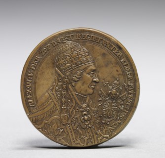Portrait of Antipope Alexander V, c. 1574-1576. Tobias Wolff (German, 1606). Kelheim stone