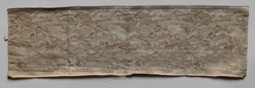 Textile, late 1800s-early 1900s. Japan, late 19th - early 20th century. Silk, metallic thread;