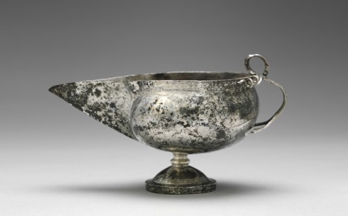 Spouted Pitcher, 300-600. Byzantium, Syria?, early Byzantine period, 4th century-7th century.