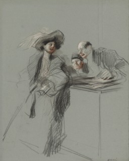 The Client, fourth quarter 1800s or first third 1900s. Jean Louis Forain (French, 1852-1931).