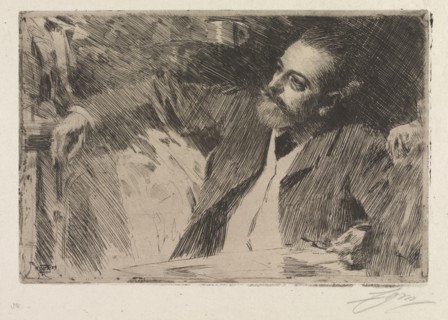 Antonin Proust, 1889. Anders Zorn (Swedish, 1860-1920). Etching
