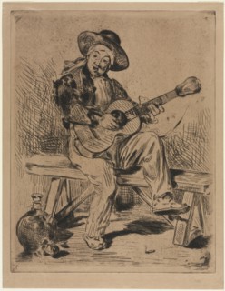 The Guitarist, 1861. Edouard Manet (French, 1832-1883). Etching