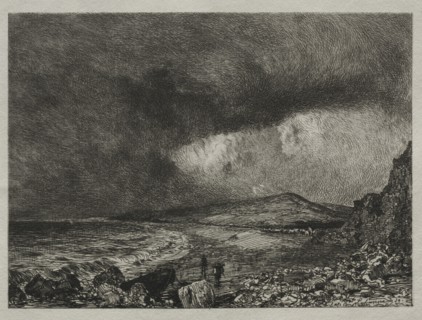 The Bay of Weymouth. Maxime Lalanne (French, 1827-1886). Etching