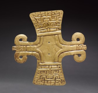 Cross-Shaped Ornament, c. 500-200 BC. Peru, North Highlands, Chavín de Huantar(?), Chavín style