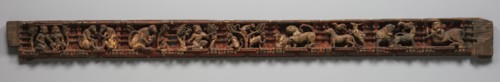 Narrative Frieze:  Forest Retreat with  Animals - Architrave from a Jain Temple, 1500s-1600s.